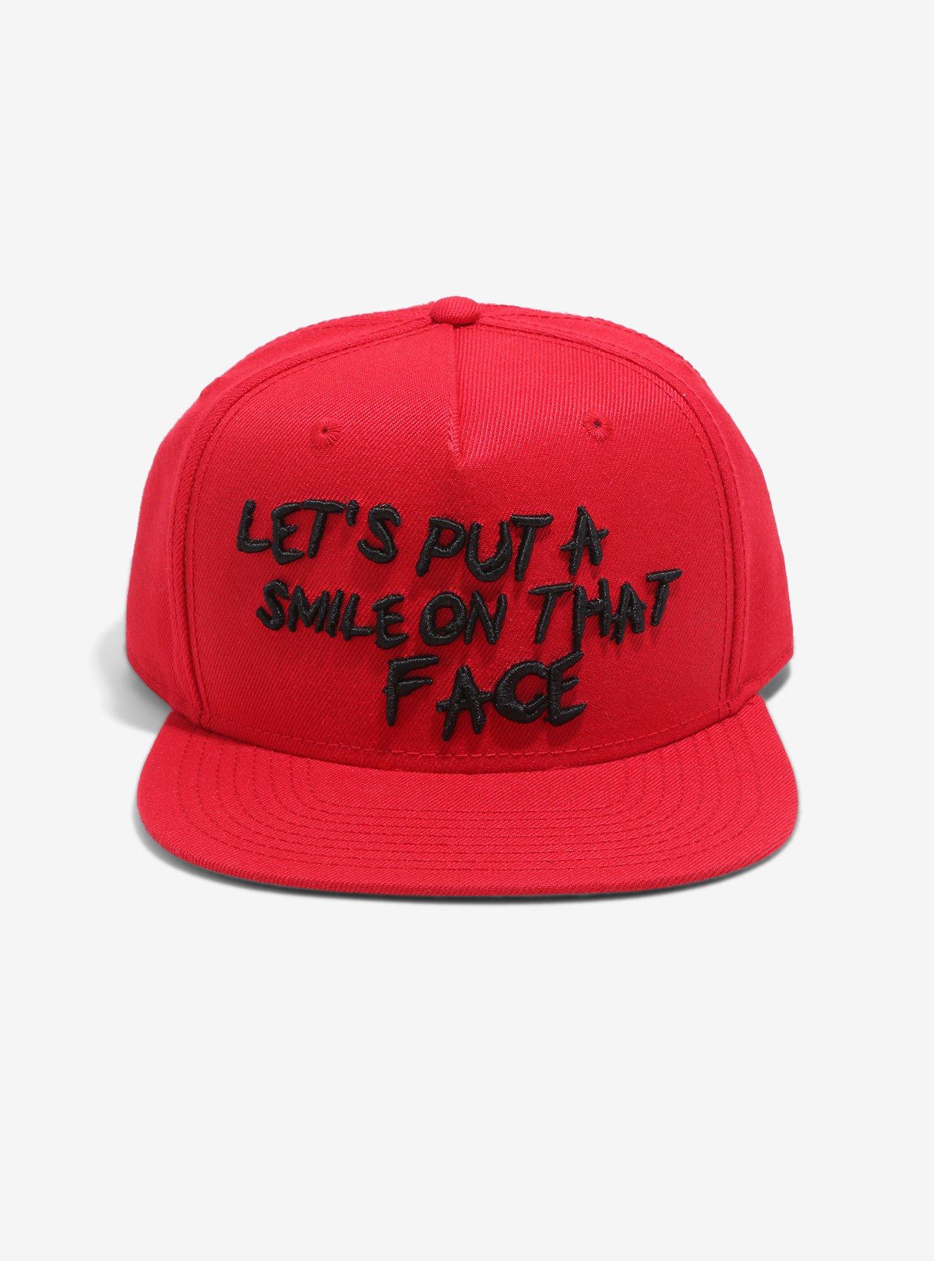 DC Comics The Joker Smile Snapback Hat, , alternate