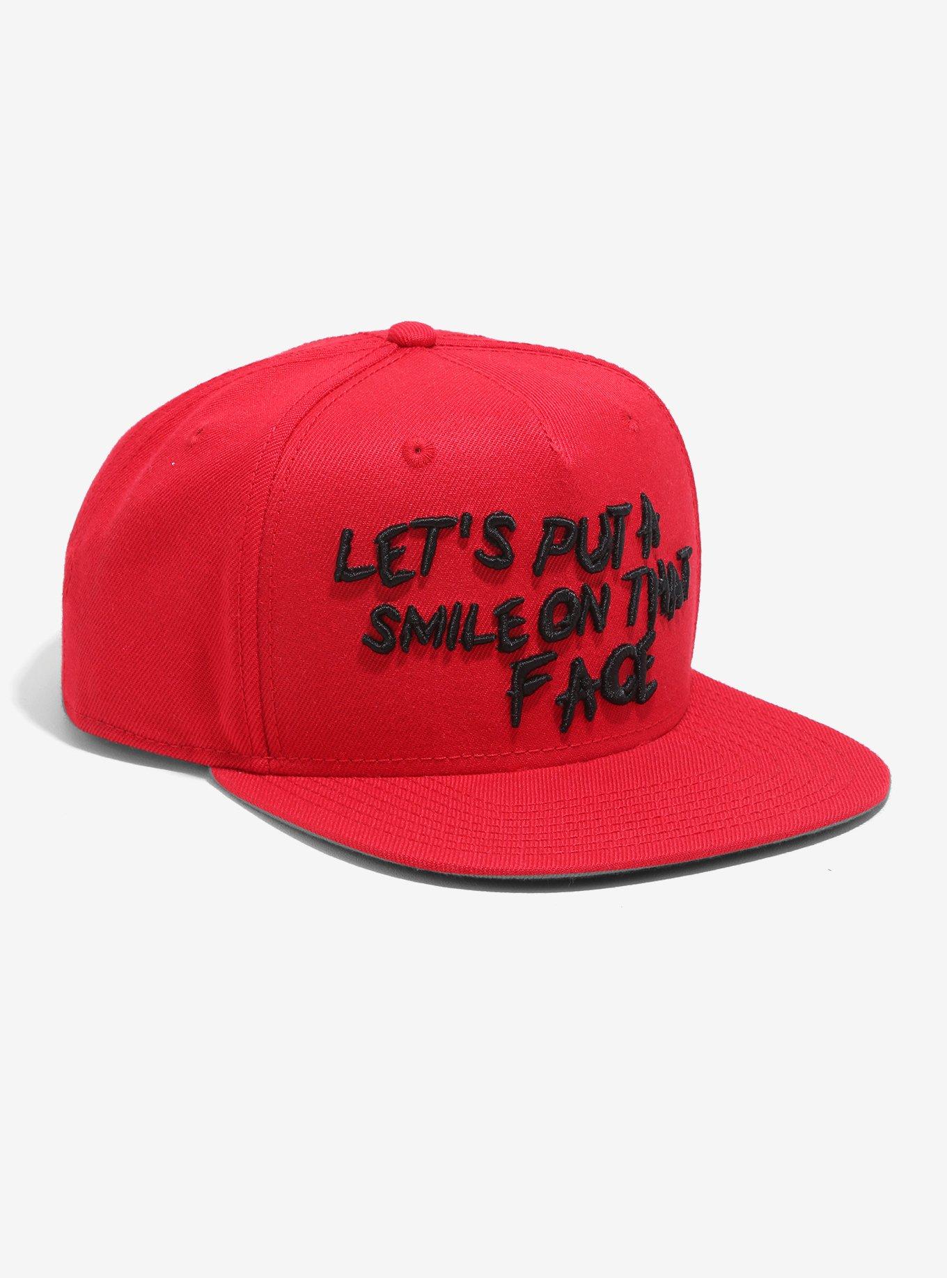 DC Comics The Joker Smile Snapback Hat, , alternate