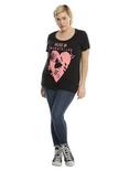 Disney Alice In Wonderland Silhouette Heart Girls T-Shirt Plus Size, , alternate