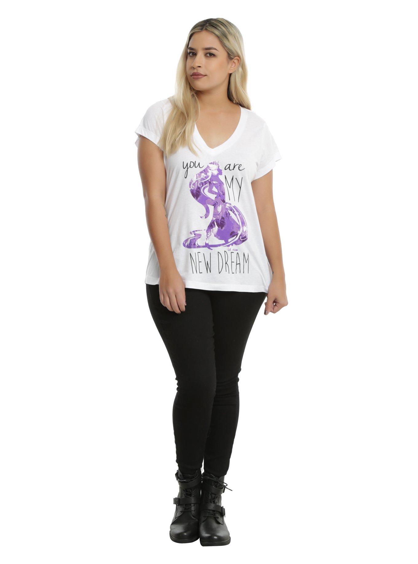 Disney Tangled You Are My New Dream Silhouette Girls T-Shirt Plus Size, , alternate
