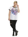 How To Train Your Dragon Toothless Watercolor Girls Ringer T-Shirt Plus Size, , alternate