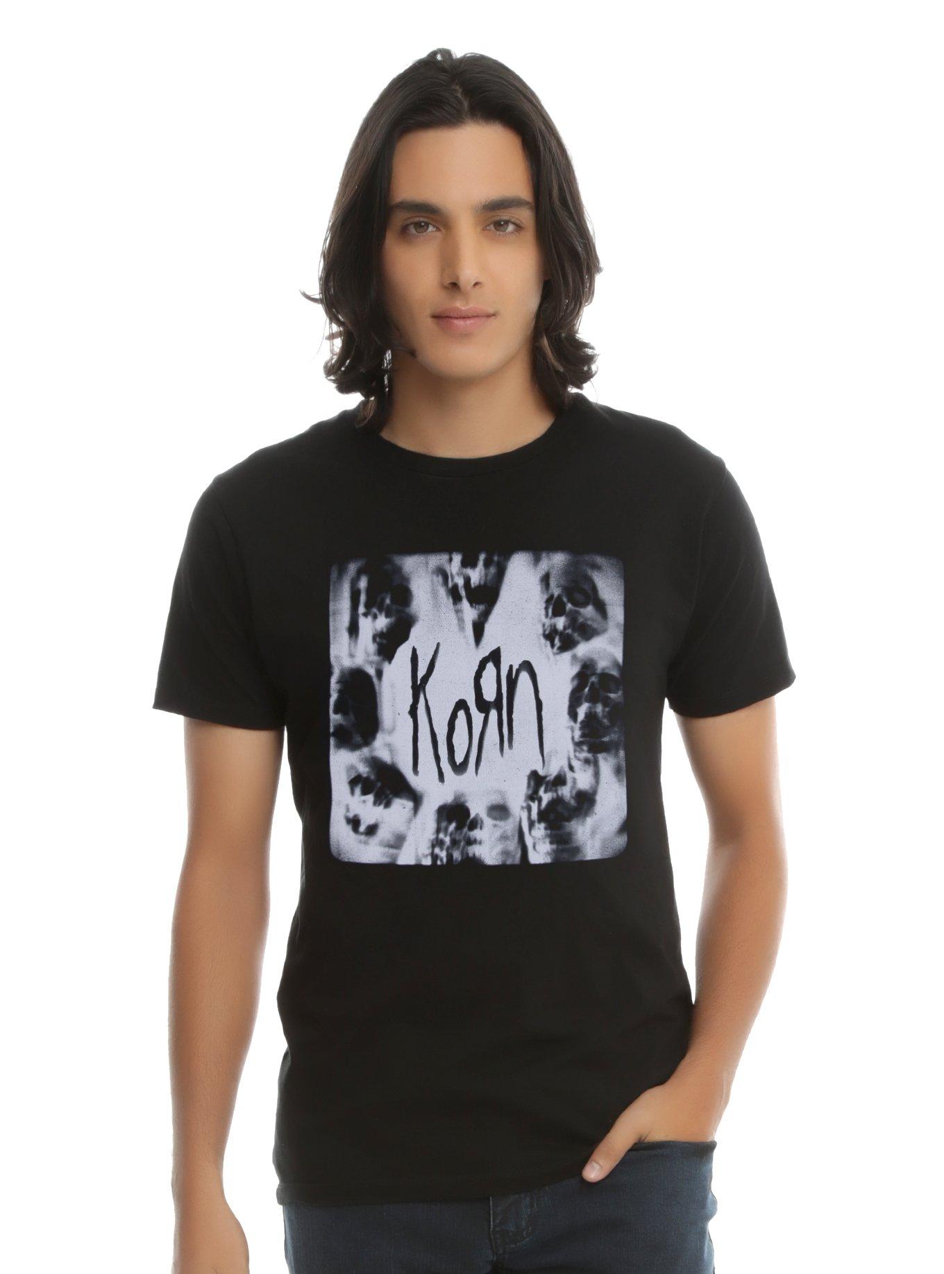 Korn Skulls Logo T-Shirt, , alternate
