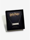 Harry Potter Silver Slytherin Bar Necklace, , alternate