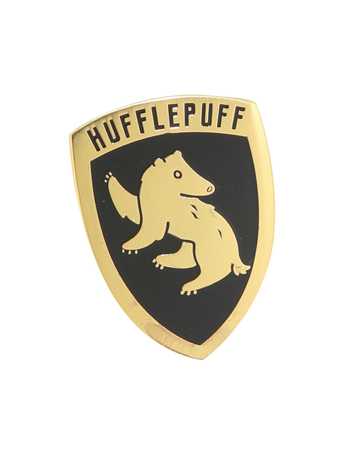 Harry Potter Hufflepuff Crest Enamel Pin, , alternate