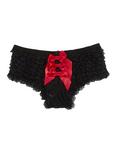 Black & Red Bow Back Rumba Panty, , alternate