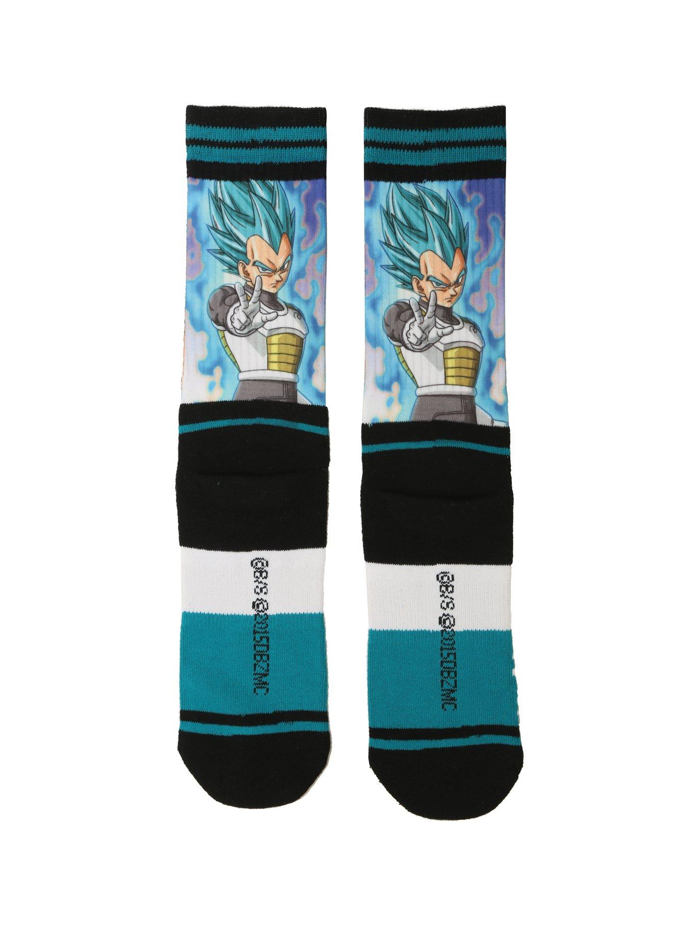 Dragon Ball Z Super Saiyan God Super Saiyan Goku Crew Socks, , alternate