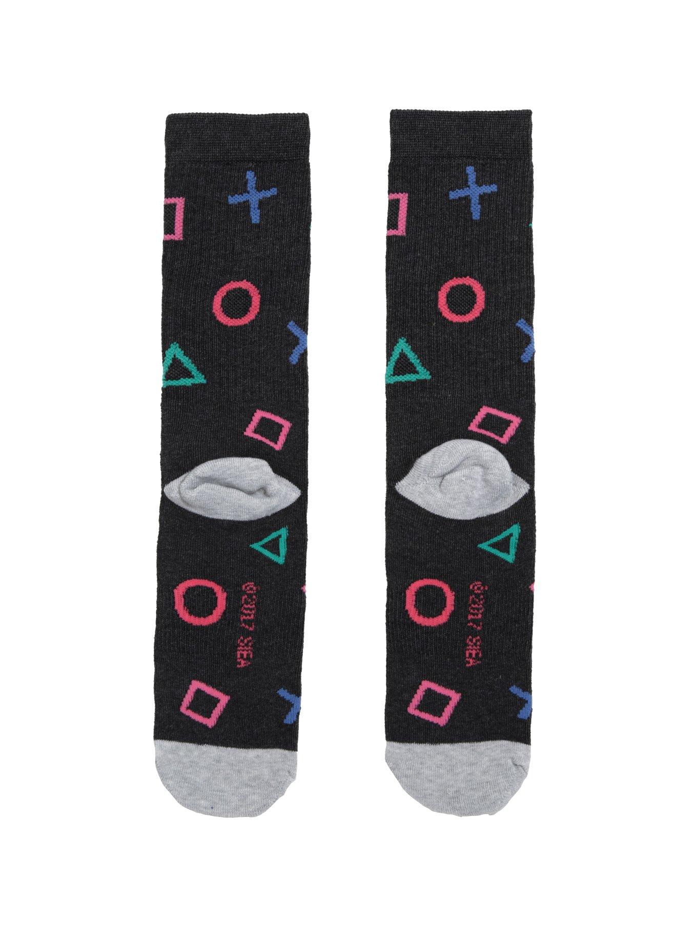 Playstation Symbols Crew Socks, , alternate