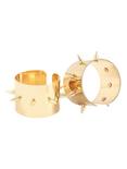 DC Comics Suicide Squad Harley Quinn Gold Spiked Cuff Set, , alternate