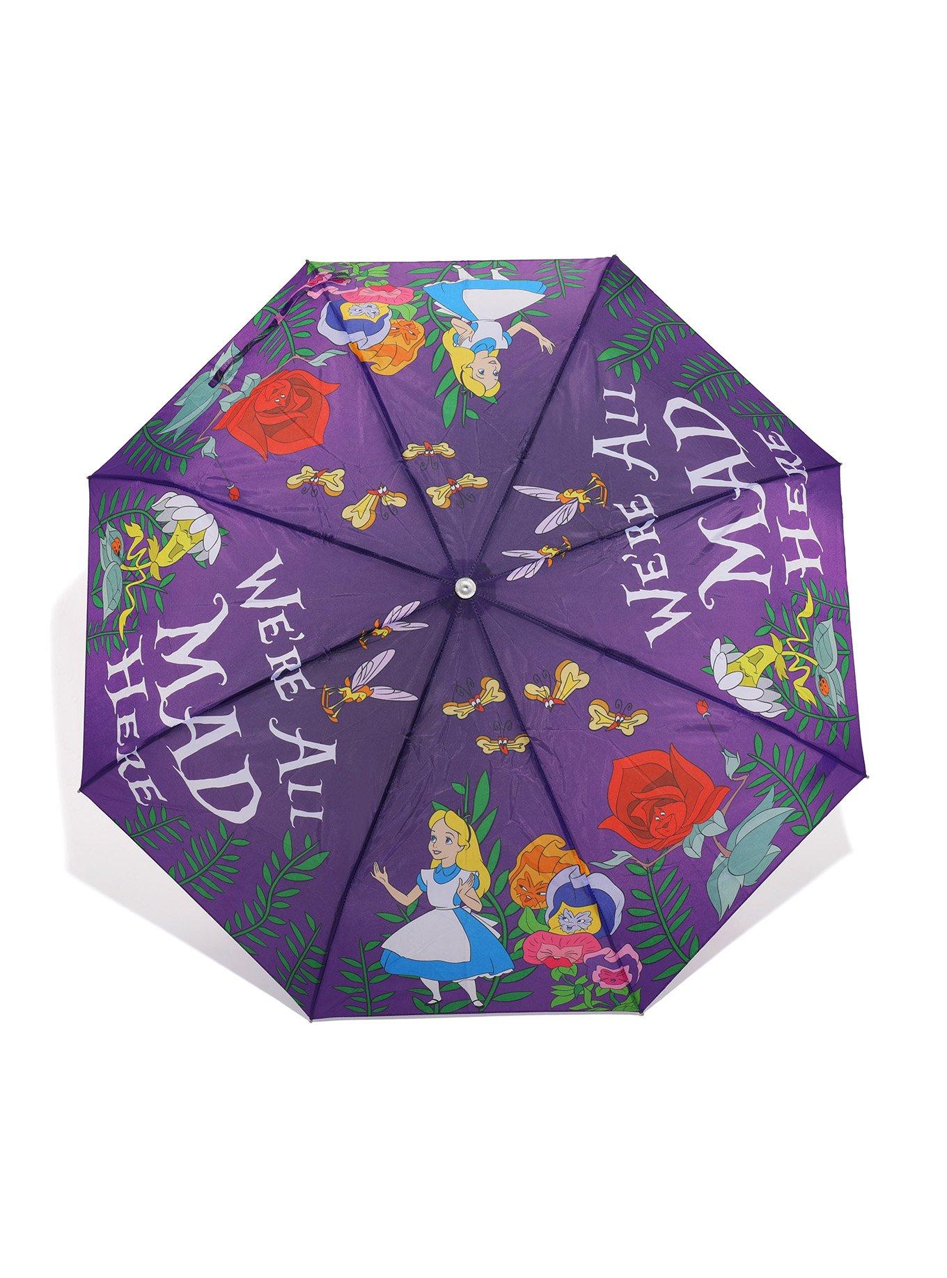 Disney Alice In Wonderland We're All Mad Here Umbrella, , alternate