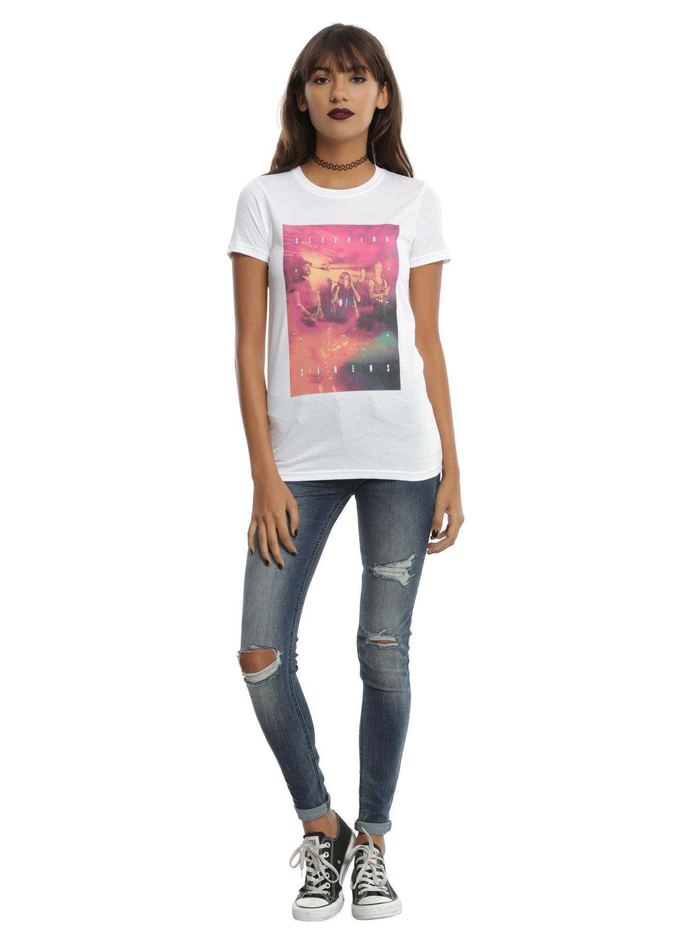 Sleeping With Sirens Liquified Girls T-Shirt, , alternate