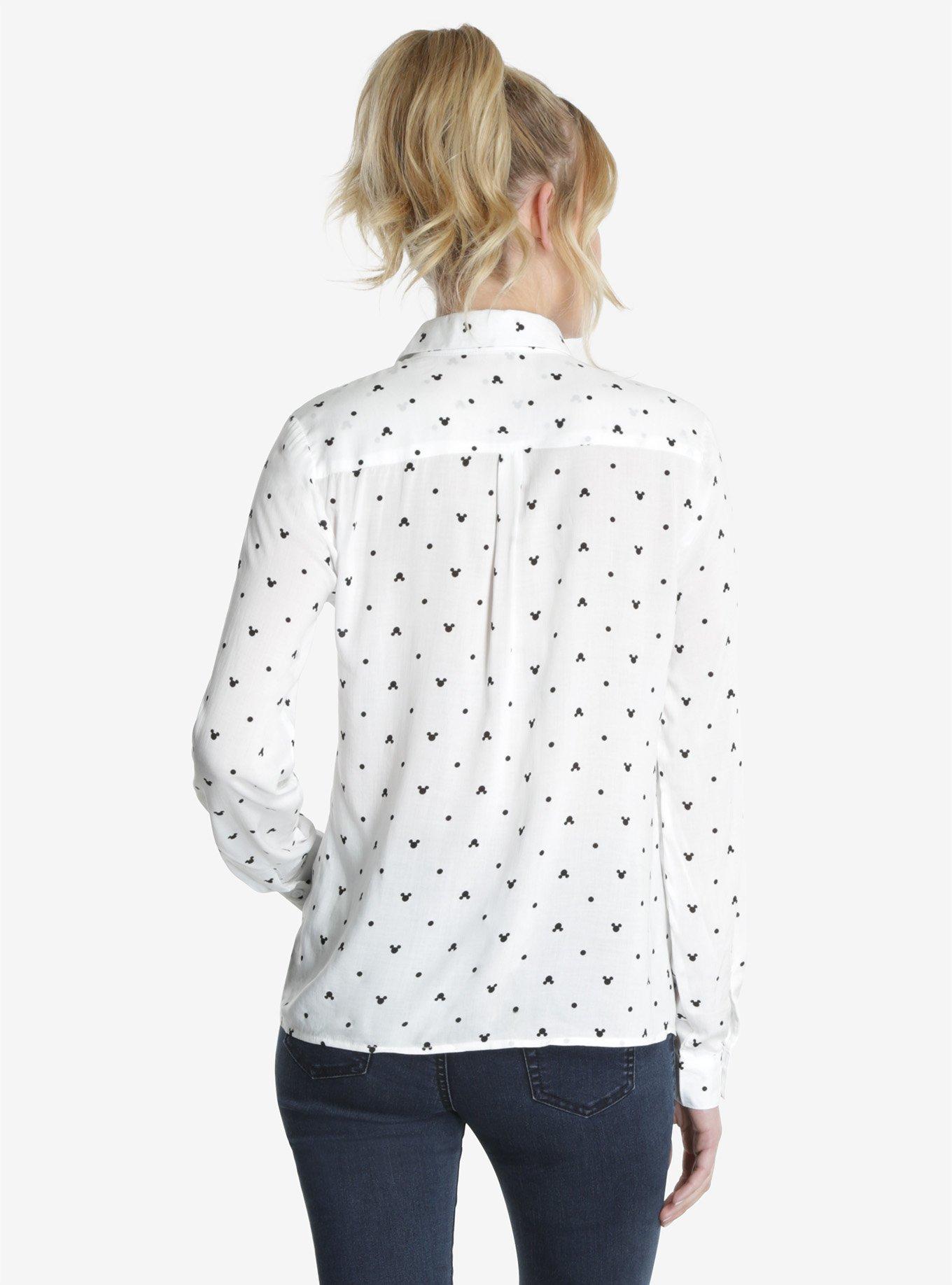 Disney Minnie Mouse Front Tie Blouse, , alternate