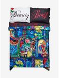 Disney Beauty And The Beast Stained Glass Full/Queen Comforter, , alternate