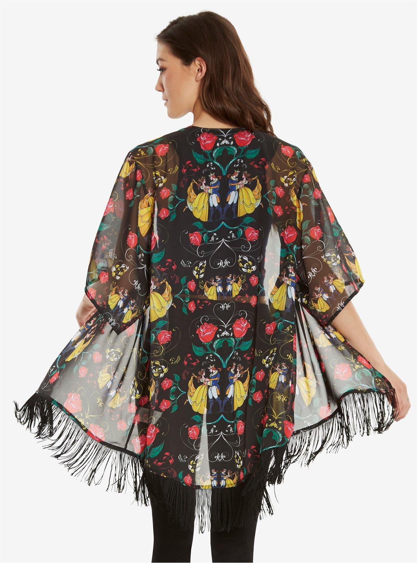 Disney Beauty And The Beast Stained Glass Kimono, , alternate