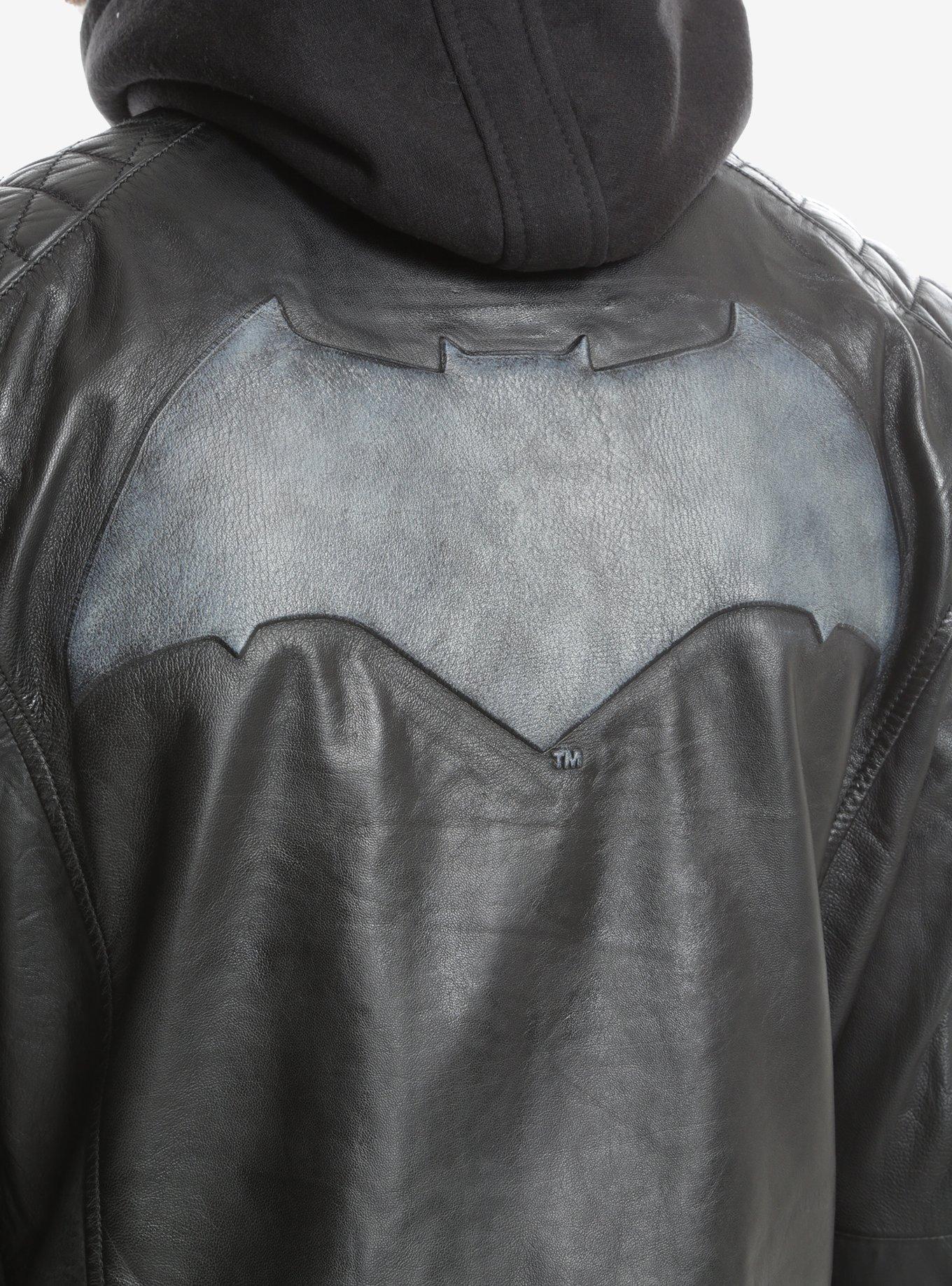 DC Comics Batman Black Leather Jacket - BoxLunch Exclusive, , alternate