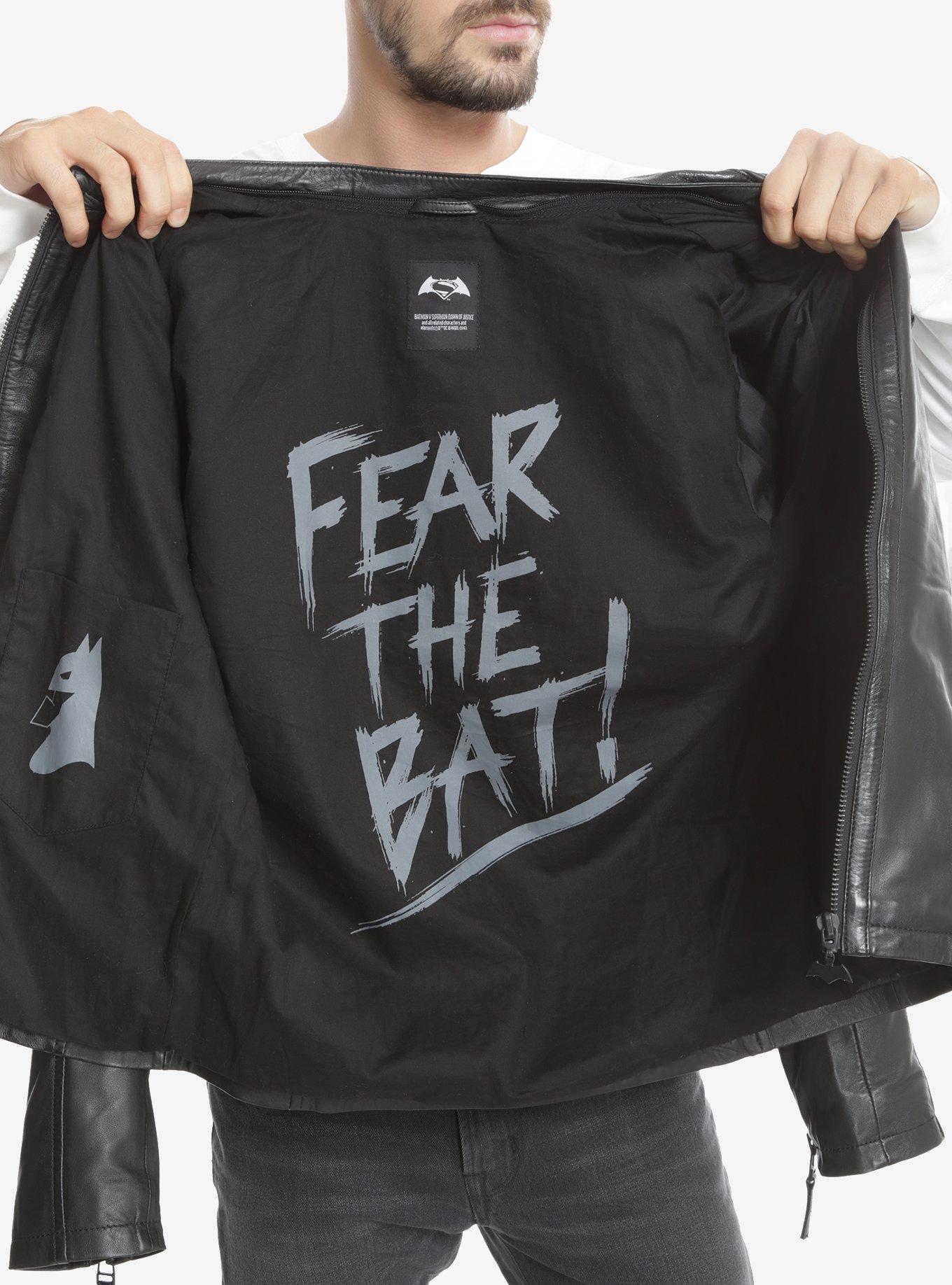 DC Comics Batman Black Leather Jacket - BoxLunch Exclusive, , alternate