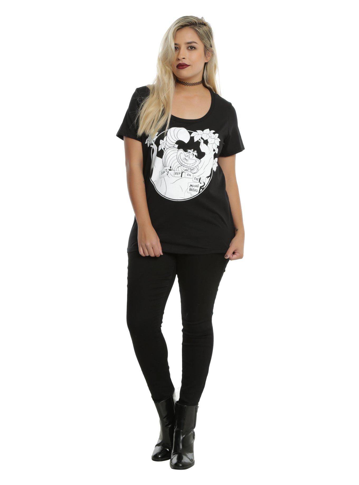 Disney Alice In Wonderland Cheshire Cat Glow Girls T-Shirt Plus Size, , alternate