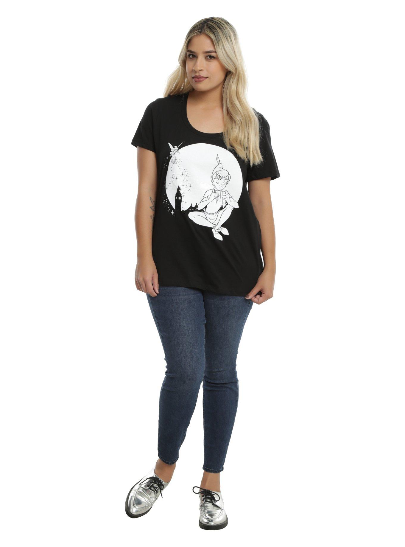 Disney Peter Pan Moon Glow Girls T-Shirt Plus Size, , alternate