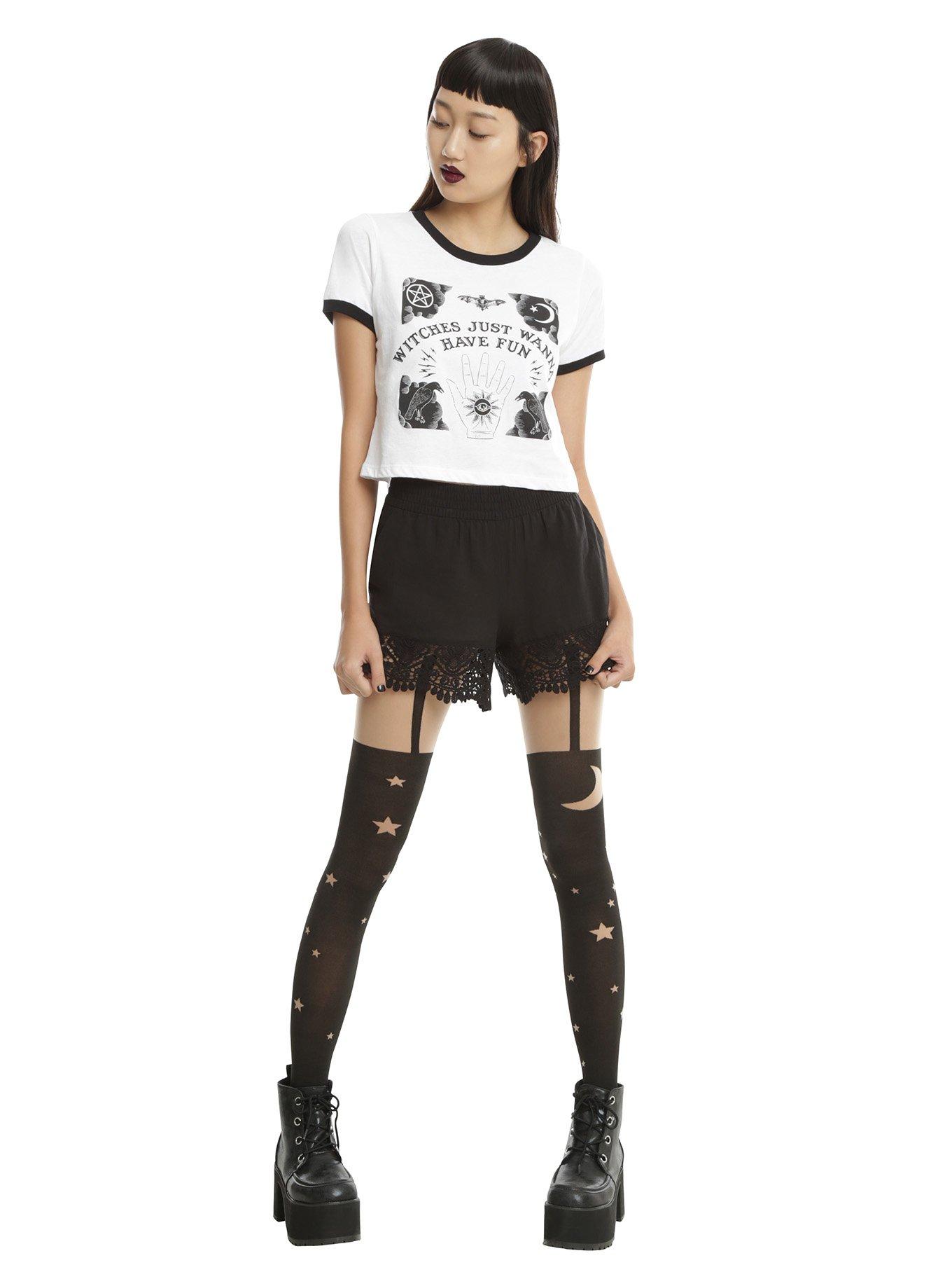 Witches Have Fun Girls Crop Top, , alternate