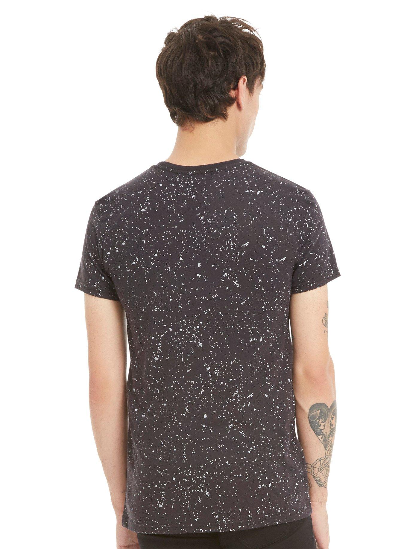 Alien Riding Narwhal T-Shirt, , alternate