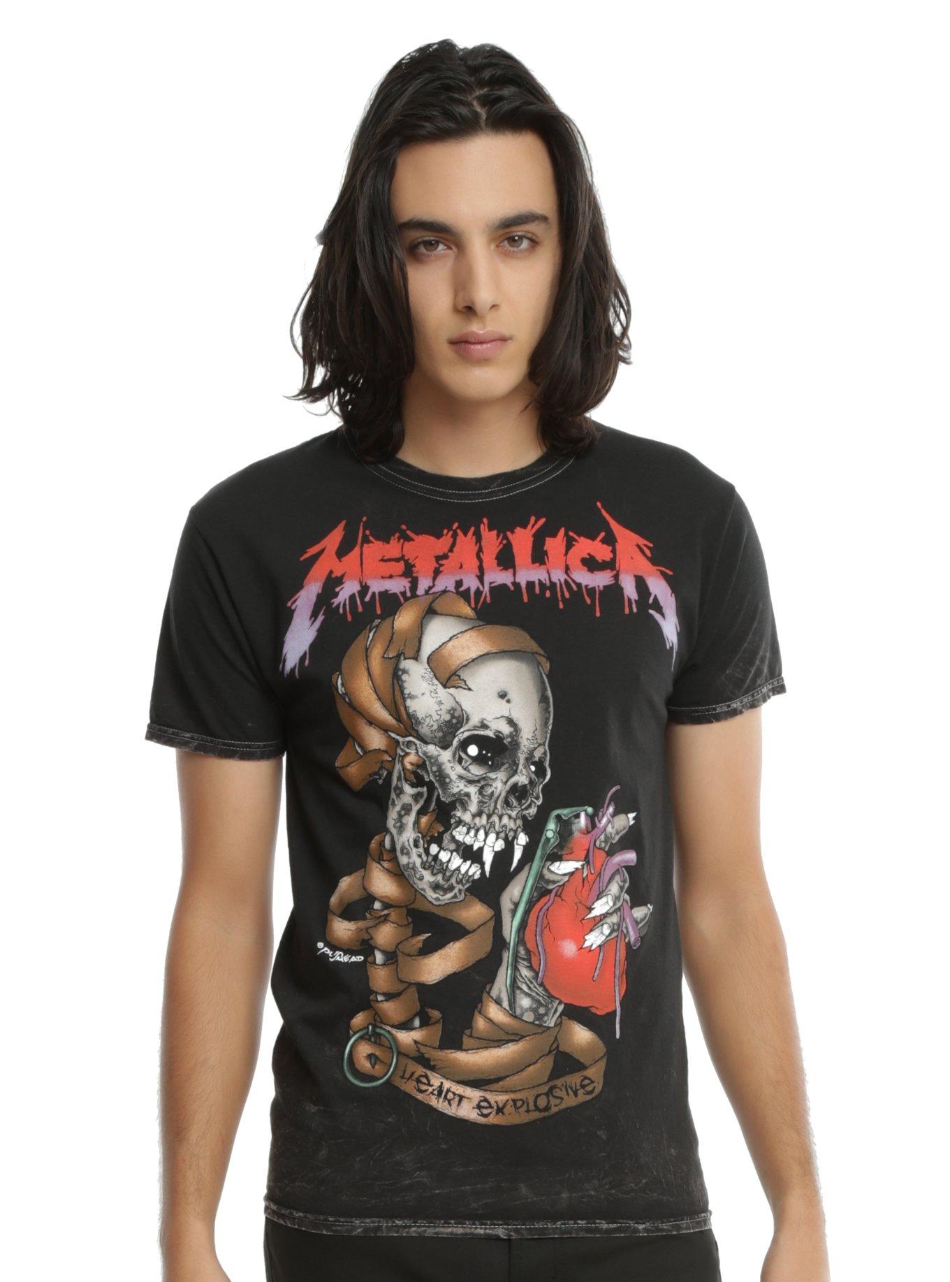 Metallica Heart Explosive T-Shirt, , alternate