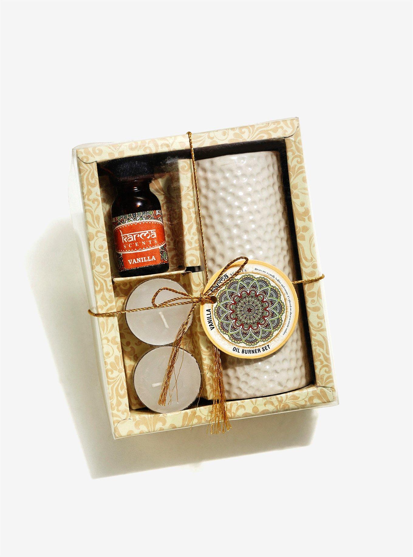 Karma Scents Vanilla Candle Oil Burner Set, , alternate