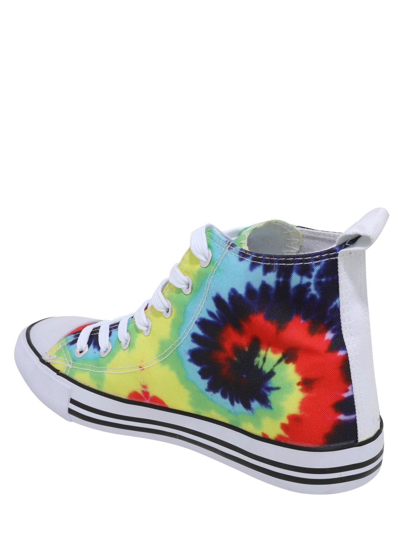 Tie Dye Hi-Top Sneakers, , alternate