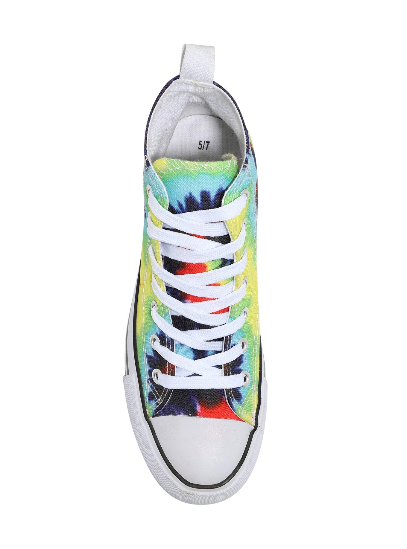 Tie Dye Hi-Top Sneakers, , alternate