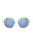 Octagon Blue Mirror Lens Sunglasses, , alternate