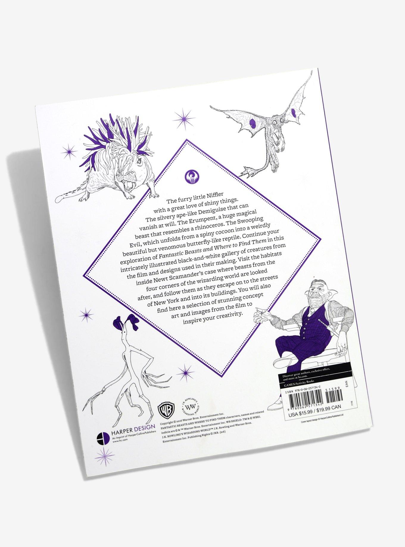 Fantastic Beasts And Where To Find Them Magical Creatures Coloring Book, , alternate