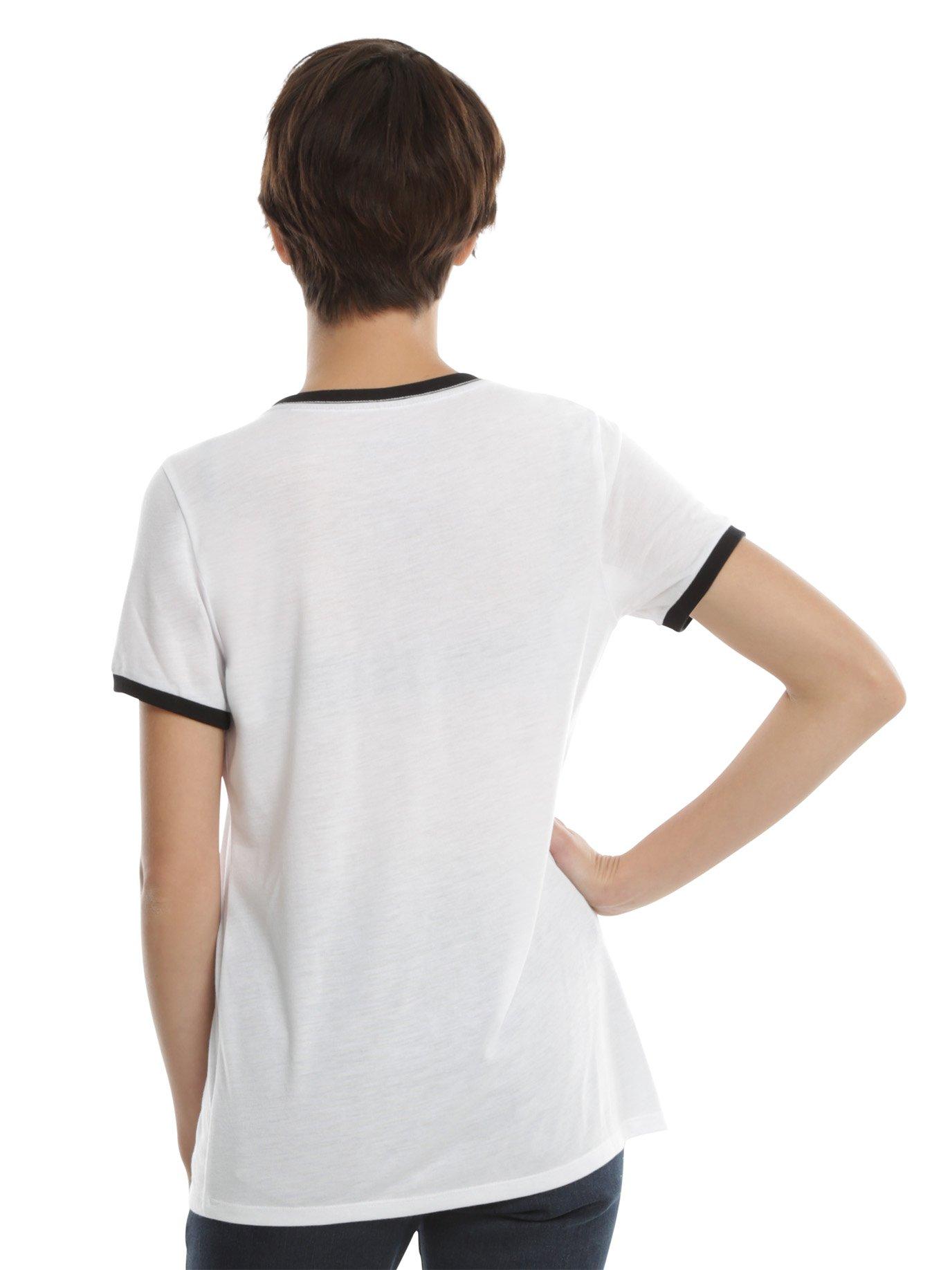 Disney Lilo & Stitch Stay Weird Girls Ringer T-Shirt, , alternate