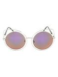 Lilac Lens Round Cat Eye Sunglasses, , alternate