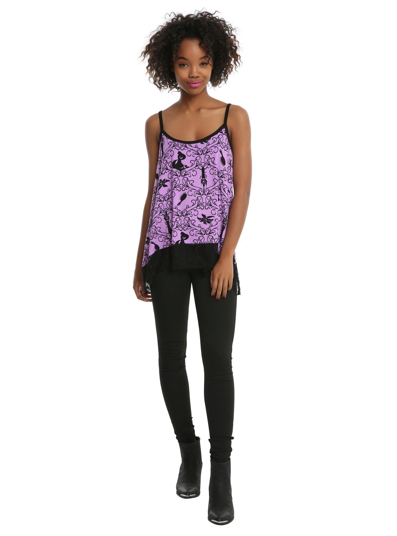 Disney Tangled Lace Bottom Girls Tank Top, , alternate