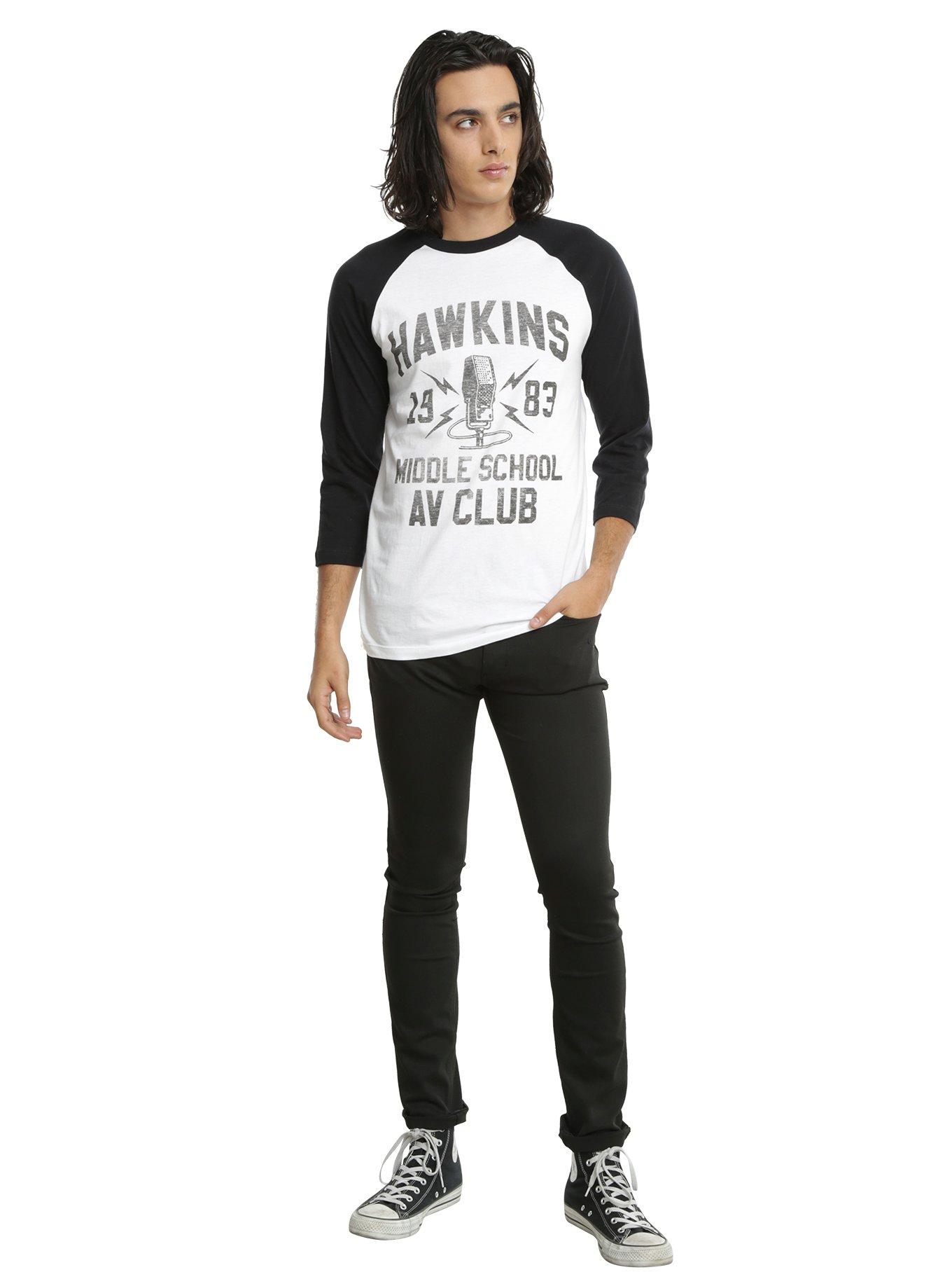 Stranger Things Hawkins AV Club Raglan, , alternate