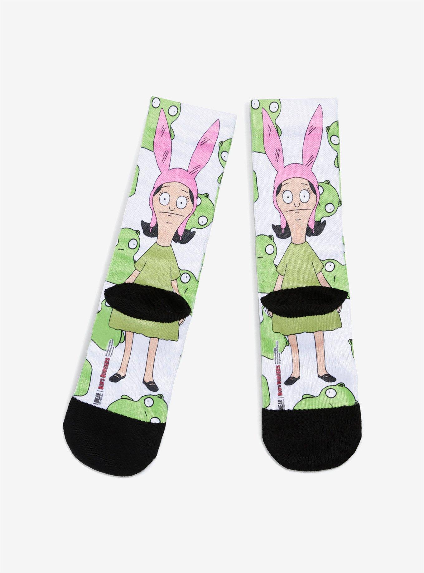 Bob's Burgers Louise Collage Socks, , alternate