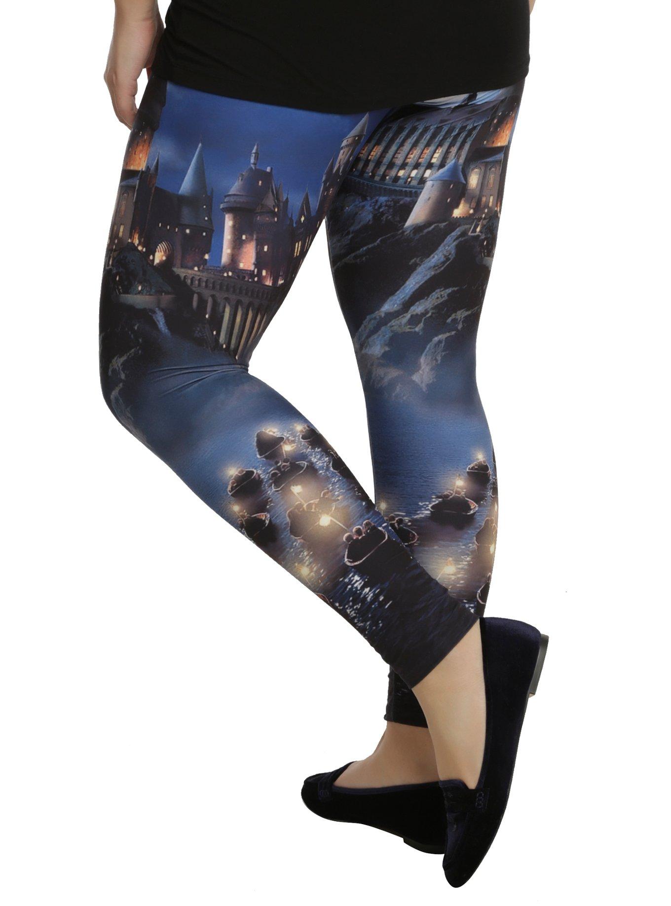 Harry Potter Hogwarts Leggings Plus Size, , alternate