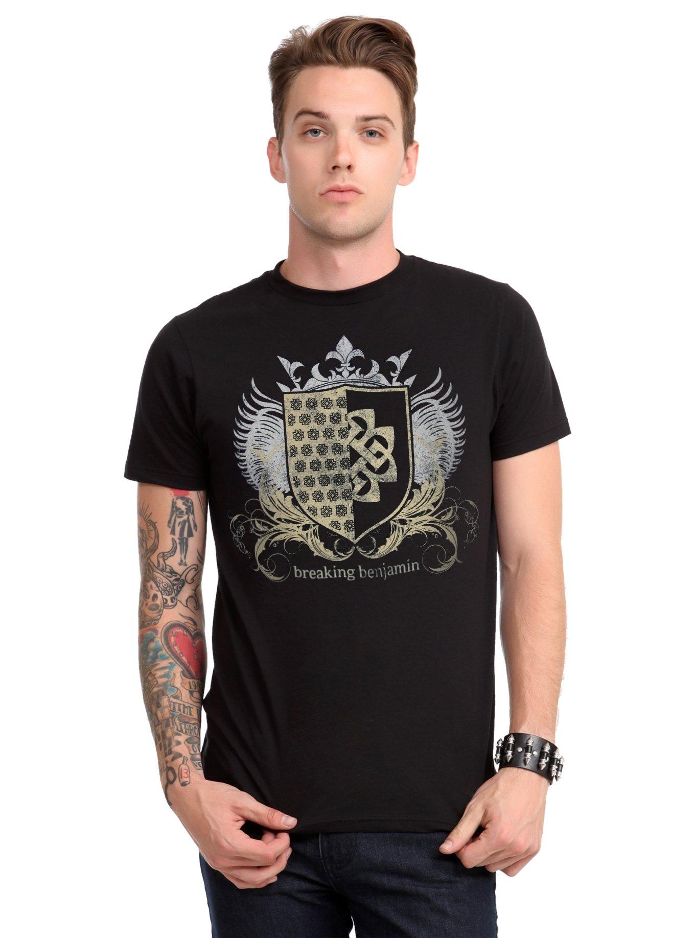 Breaking Benjamin Crest Logo T-Shirt, , alternate