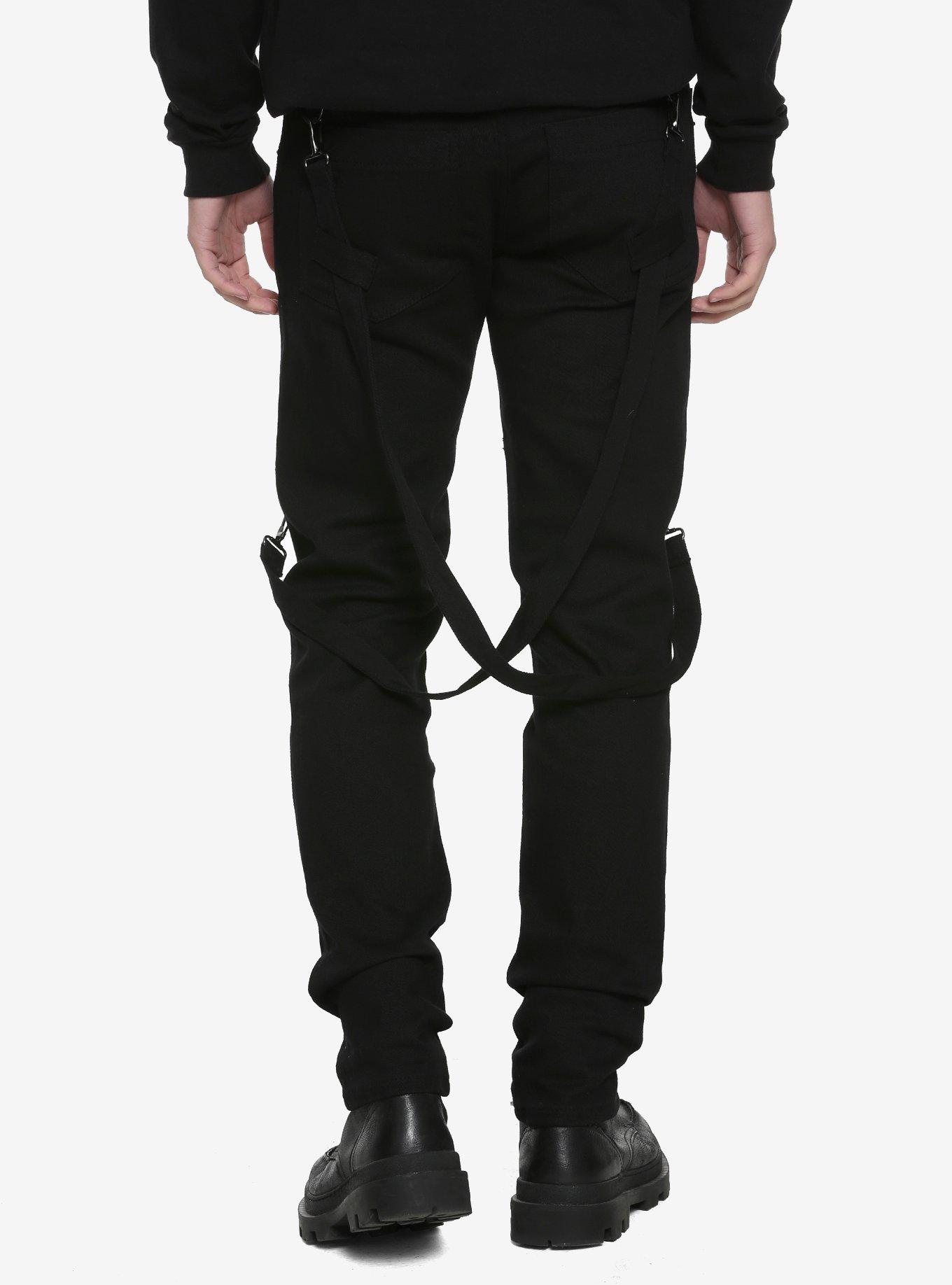 Tripp Black Strap Pants, , alternate