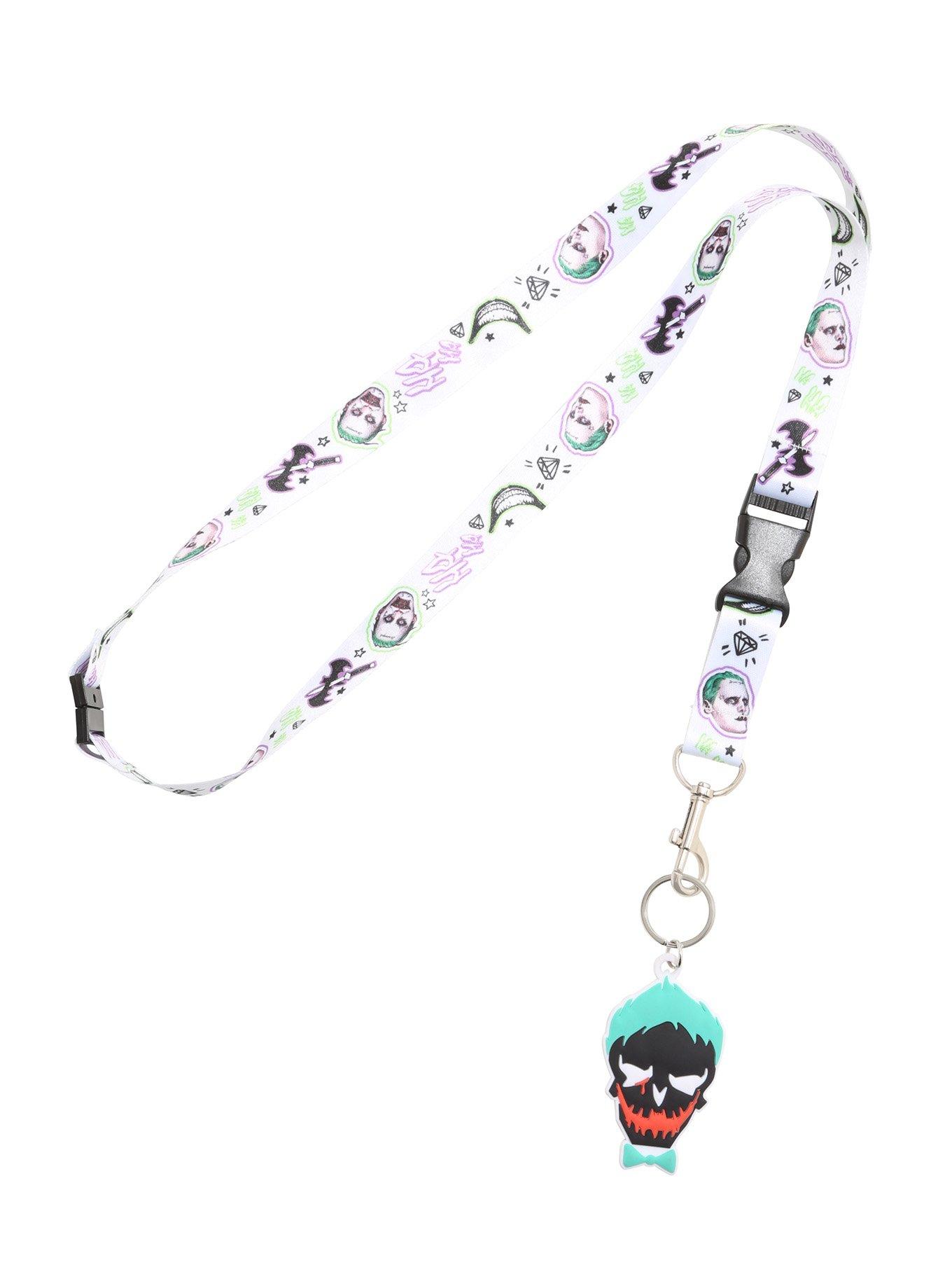 DC Comics Suicide Squad Joker Art Lanyard, , alternate