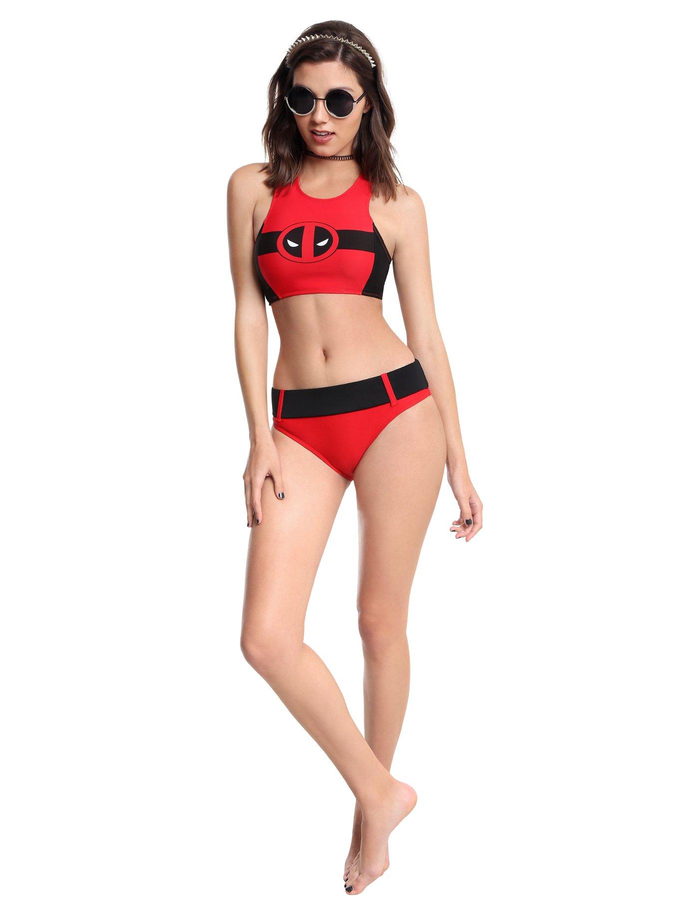 Marvel Deadpool Swim Top, , alternate
