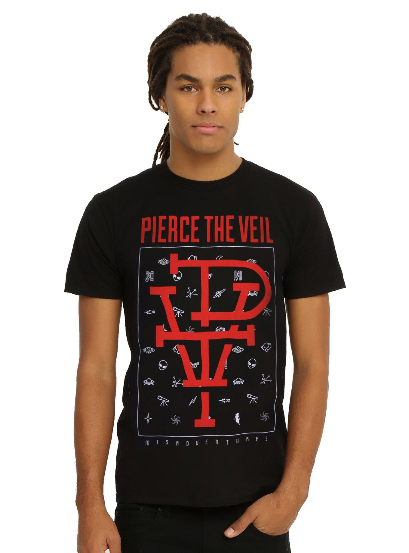 Pierce The Veil Misadventures PTV Icons T-Shirt, , alternate