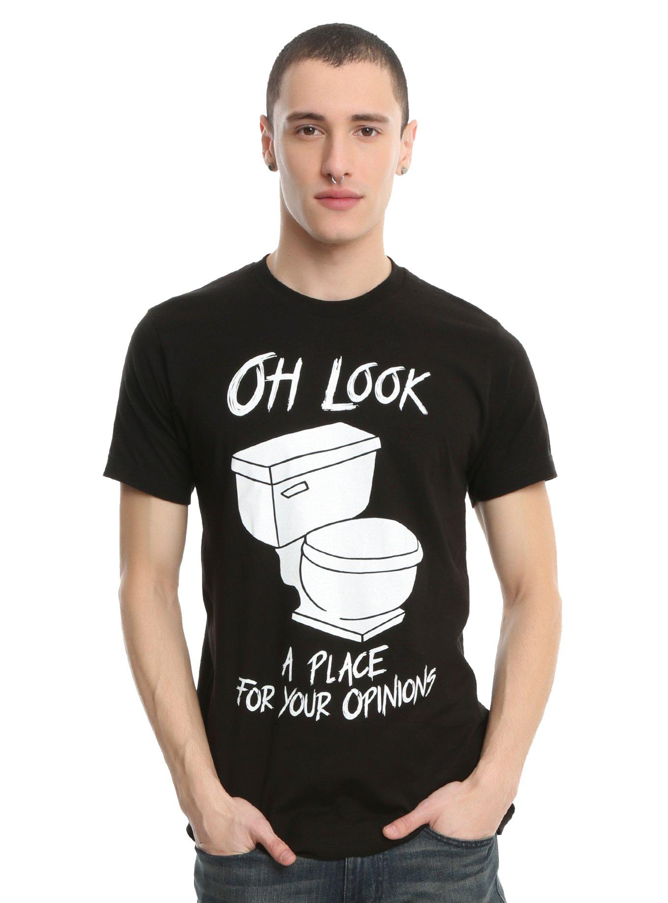 Opinions Toilet T-Shirt, , alternate