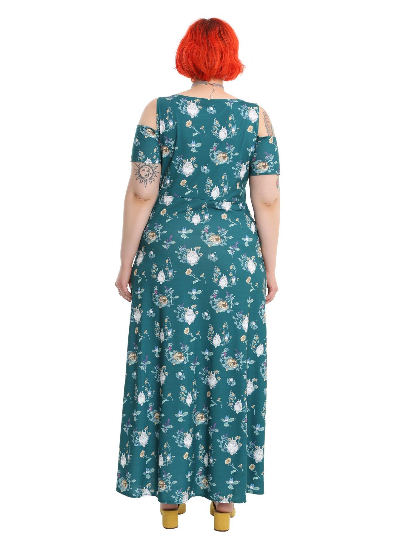 Her Universe Studio Ghibli My Neighbor Totoro Flower Garden Maxi Dress Plus Size, , alternate