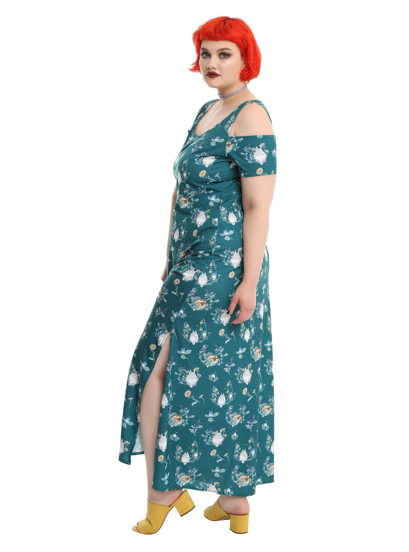 Her Universe Studio Ghibli My Neighbor Totoro Flower Garden Maxi Dress Plus Size, , alternate