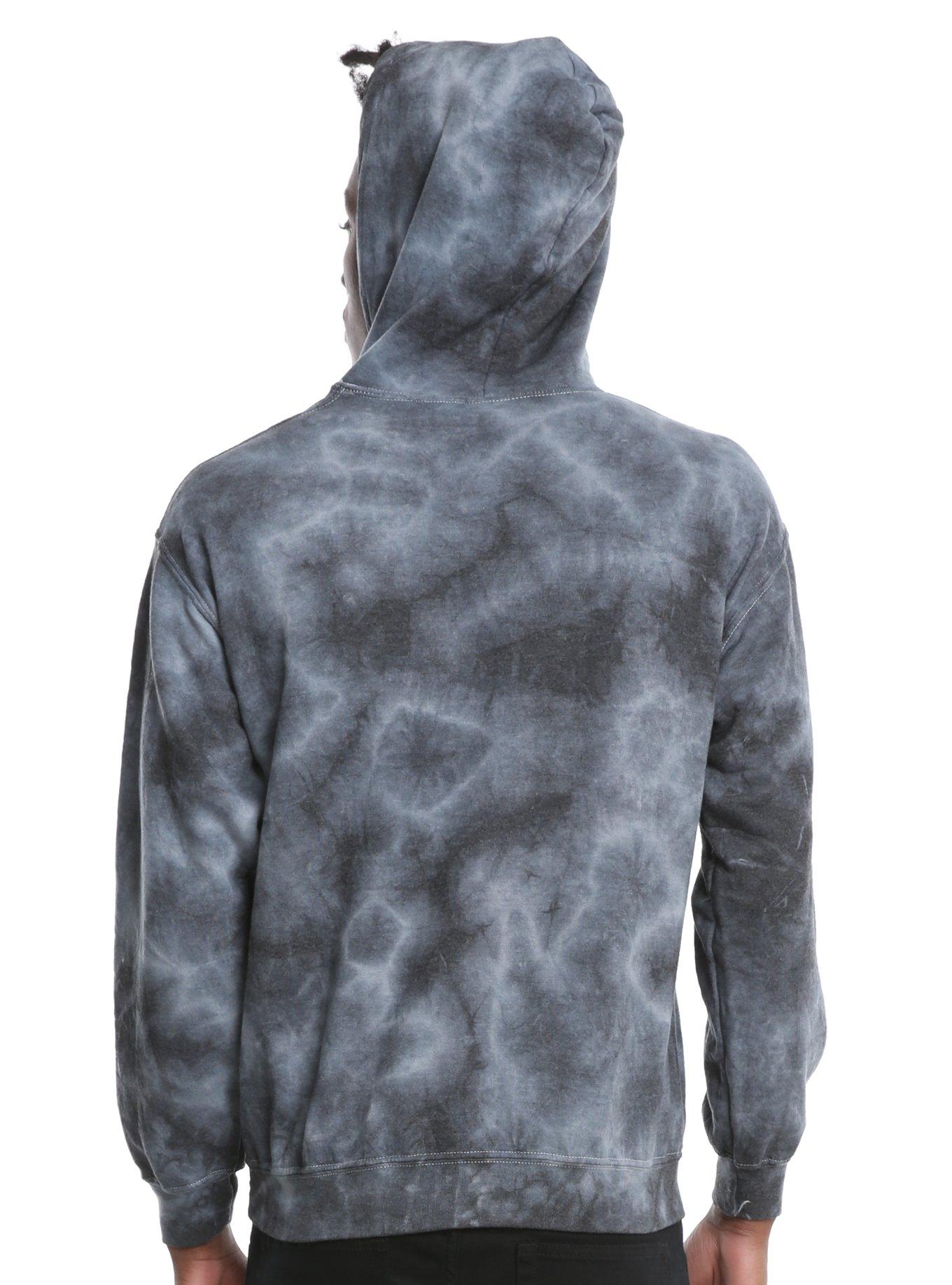 XXX RUDE Grey Tie Dye Hoodie, , alternate