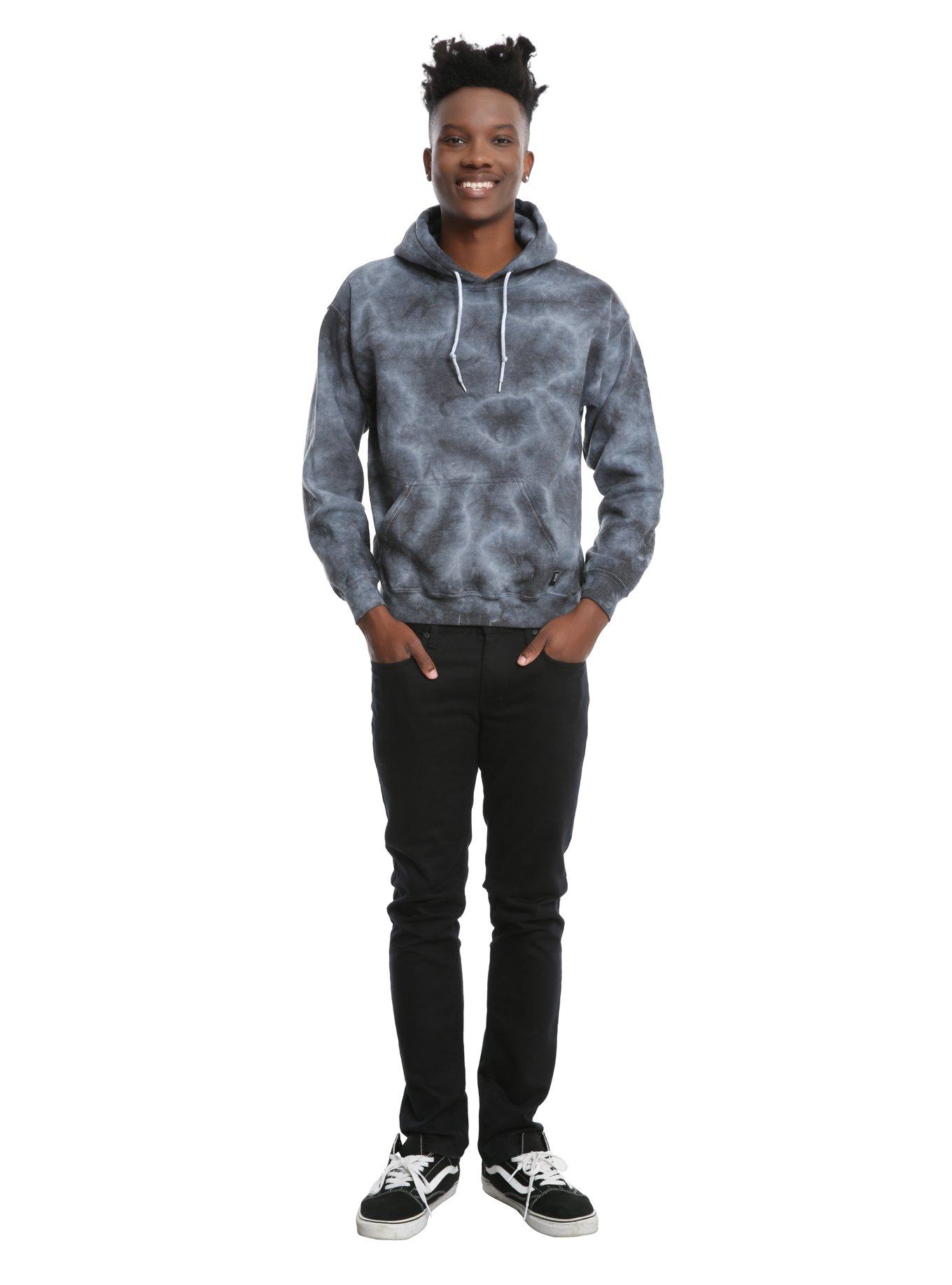 XXX RUDE Grey Tie Dye Hoodie, , alternate