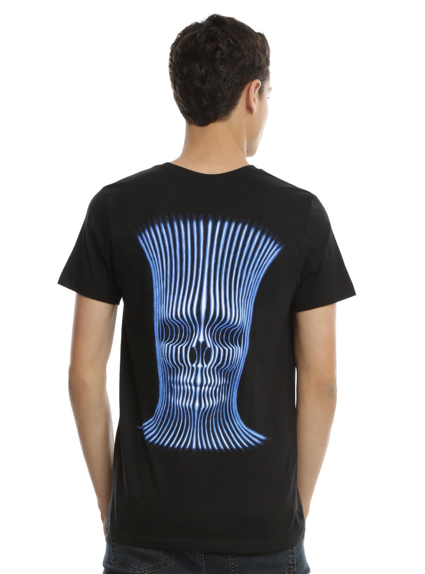 Tool Skull Blue Lines T-Shirt, , alternate