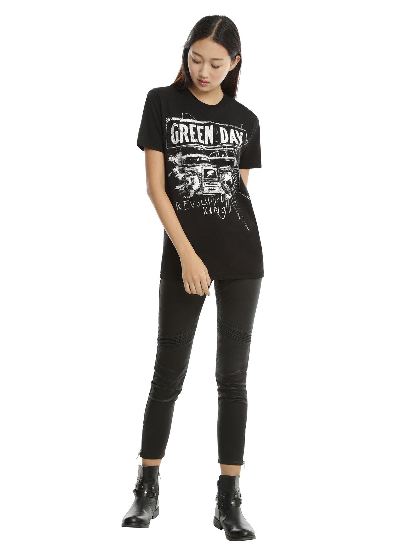 Green Day Revolution Radio Girls T-Shirt, , alternate