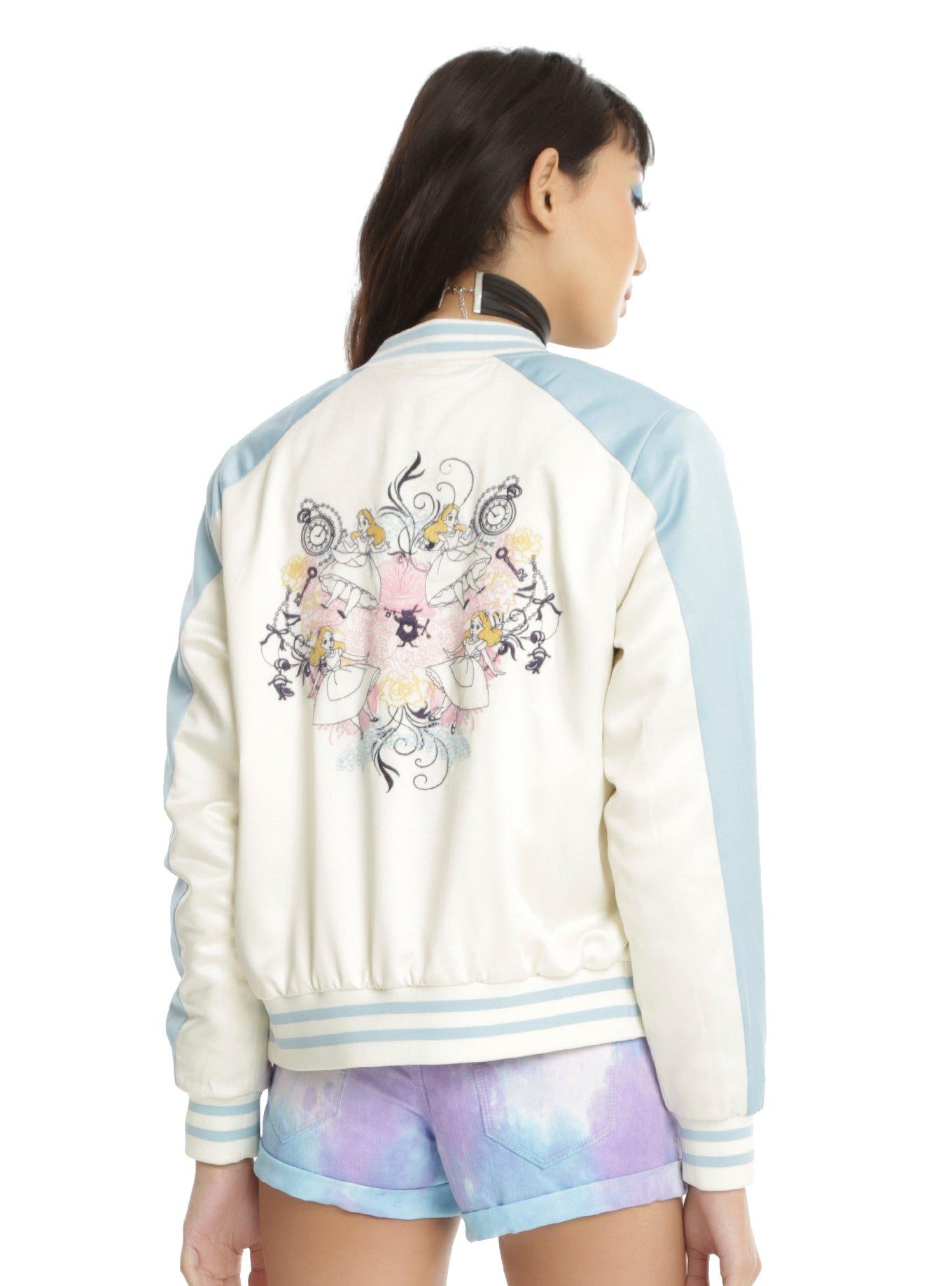 Disney Alice In Wonderland Girls Satin Souvenir Jacket, , alternate