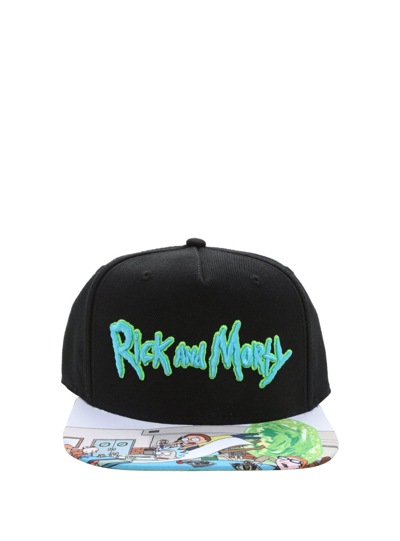 Rick And Morty Sublimated Snapback Hat, , alternate