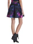 Galaxy Print Skater Skirt, , alternate